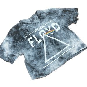 Pink Floyd Cropped Top Tie Dye Sz M
